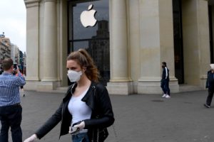 Apple Stores open safety measures face mask