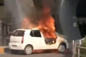 Hand Sanitizers Fire In Car