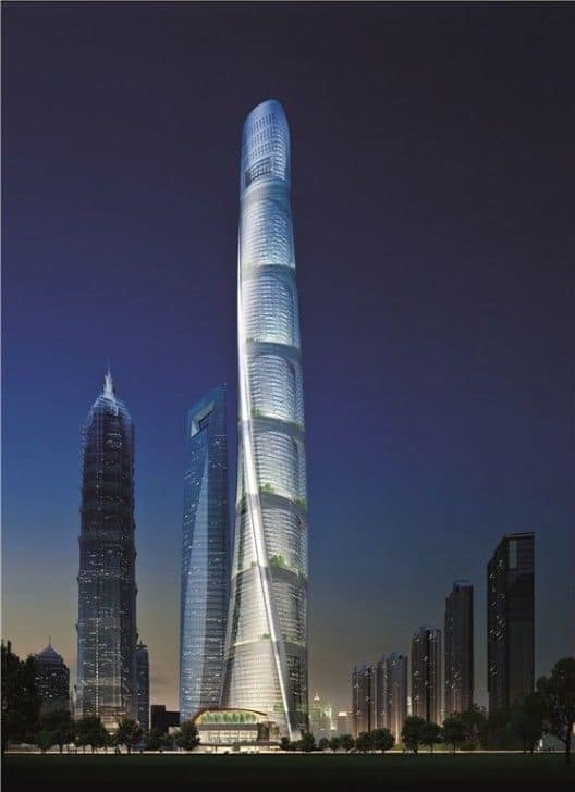 The Shanghai Tower in China