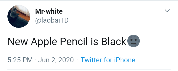 Apple Pencil Black Color