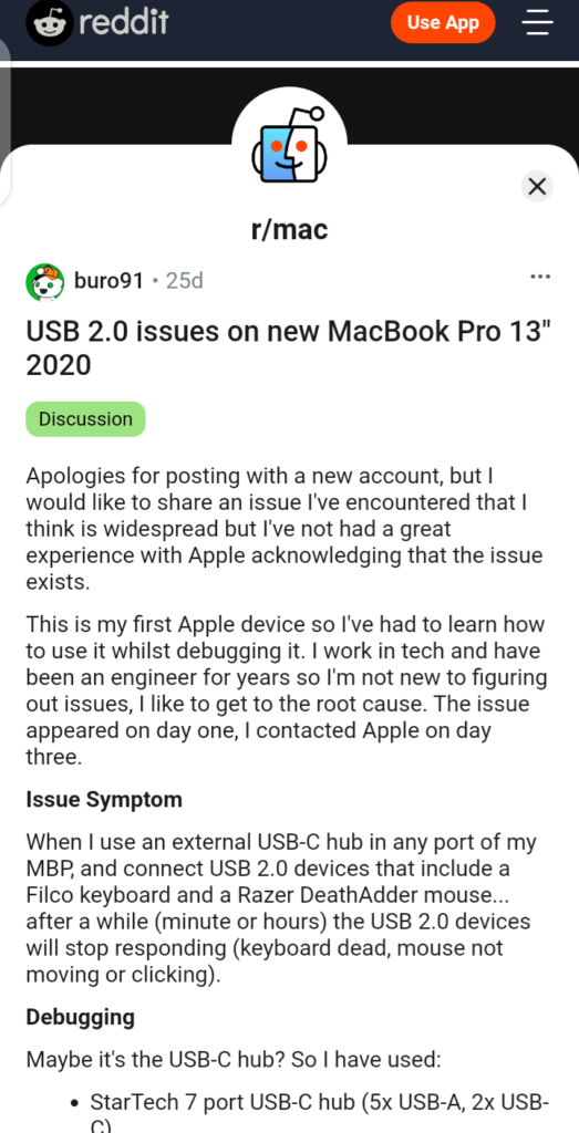MacBook Pro And MacBook Air Users Report USB 2.0 Issues