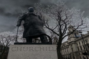 Winston Churchill UK Statue Boris Johnson