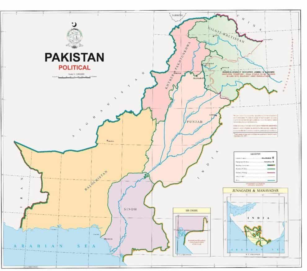new pakistan map indian kashmir