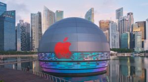 Floating Apple Store Singapore Marina Bay