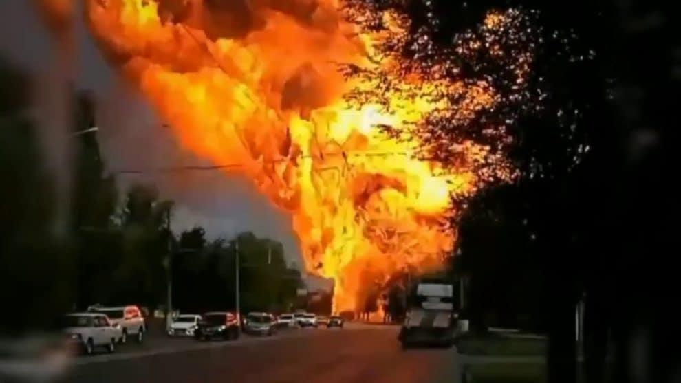 Explosion gas station volgograd russia