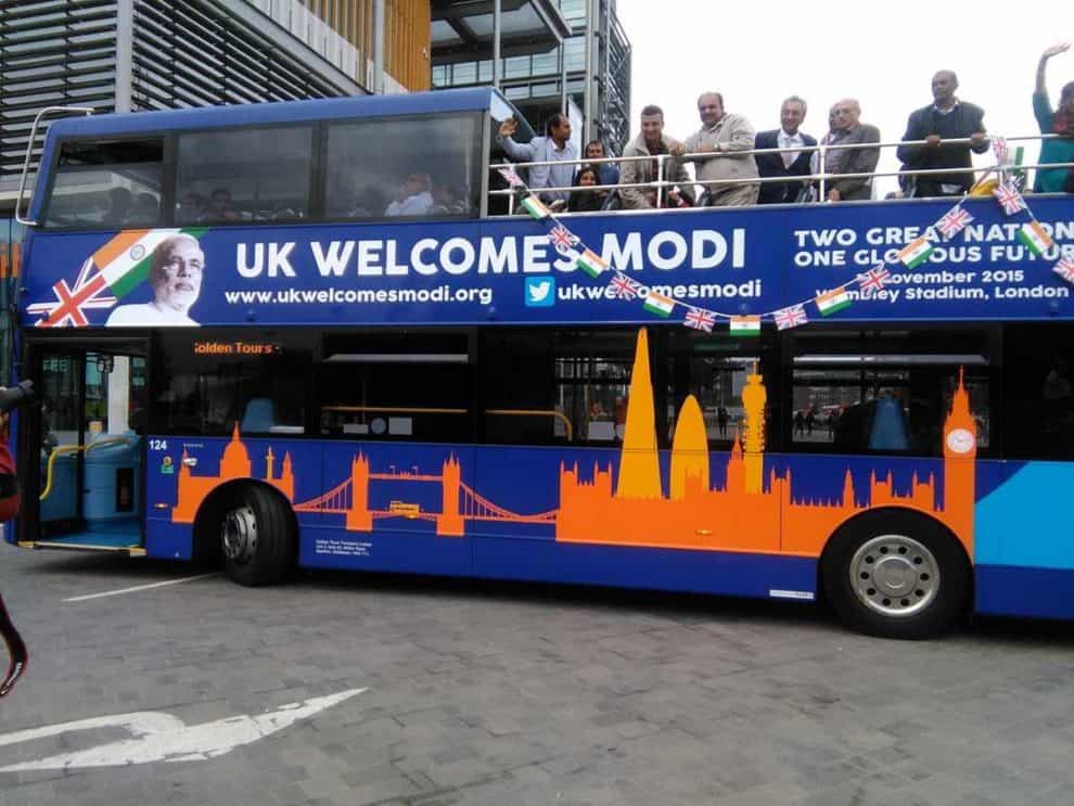 new bus service UK to india