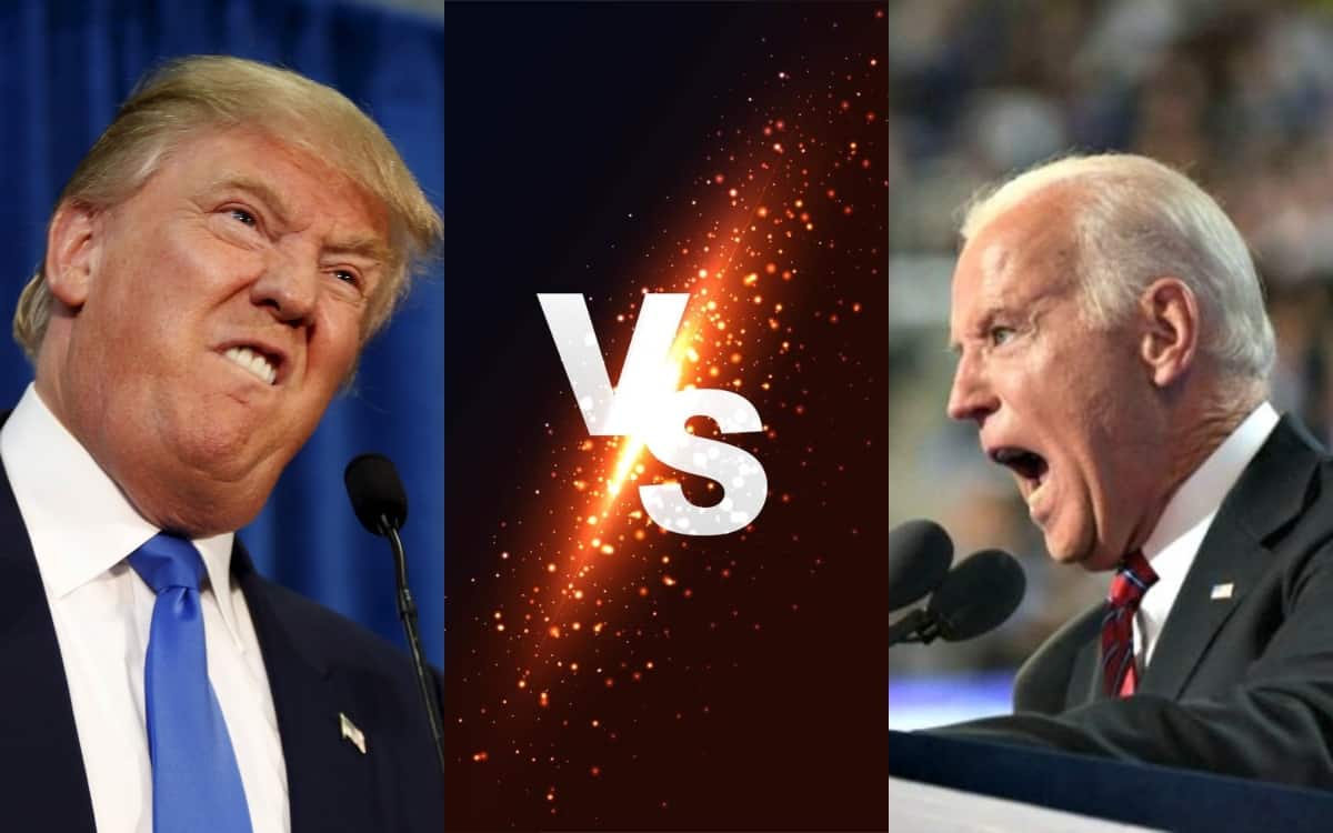 Trump Biden Debate Plexiglass