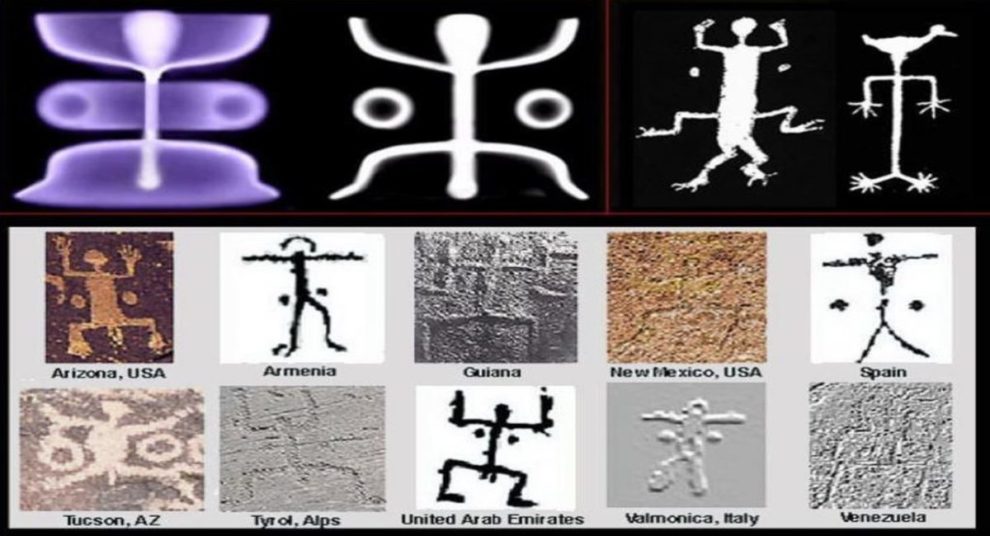 10 petroglyphs stickmen Hawaii beach
