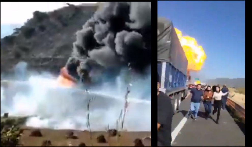 Video: Gas tanker explosion on Nayarit Highway in Mexico