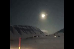Fireball meteorite Arctic Ocean Norway