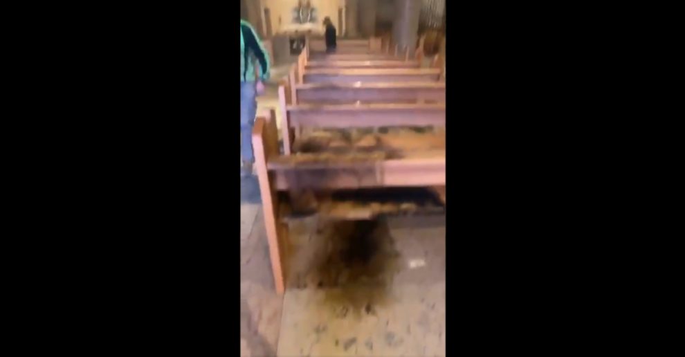 Israeli settler fire Gethsemane church jerusalem