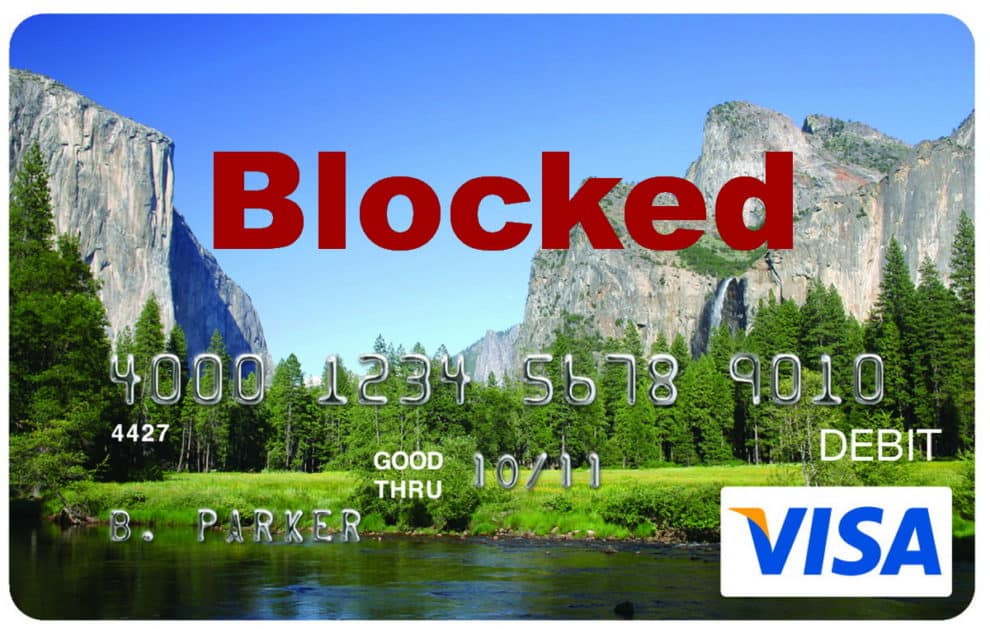 EDD Card Bank of America Blocked