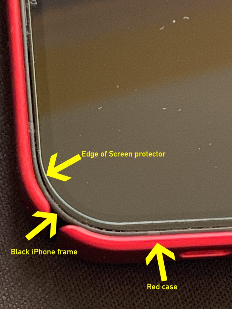 iPhone 12 gap display screen and frame
