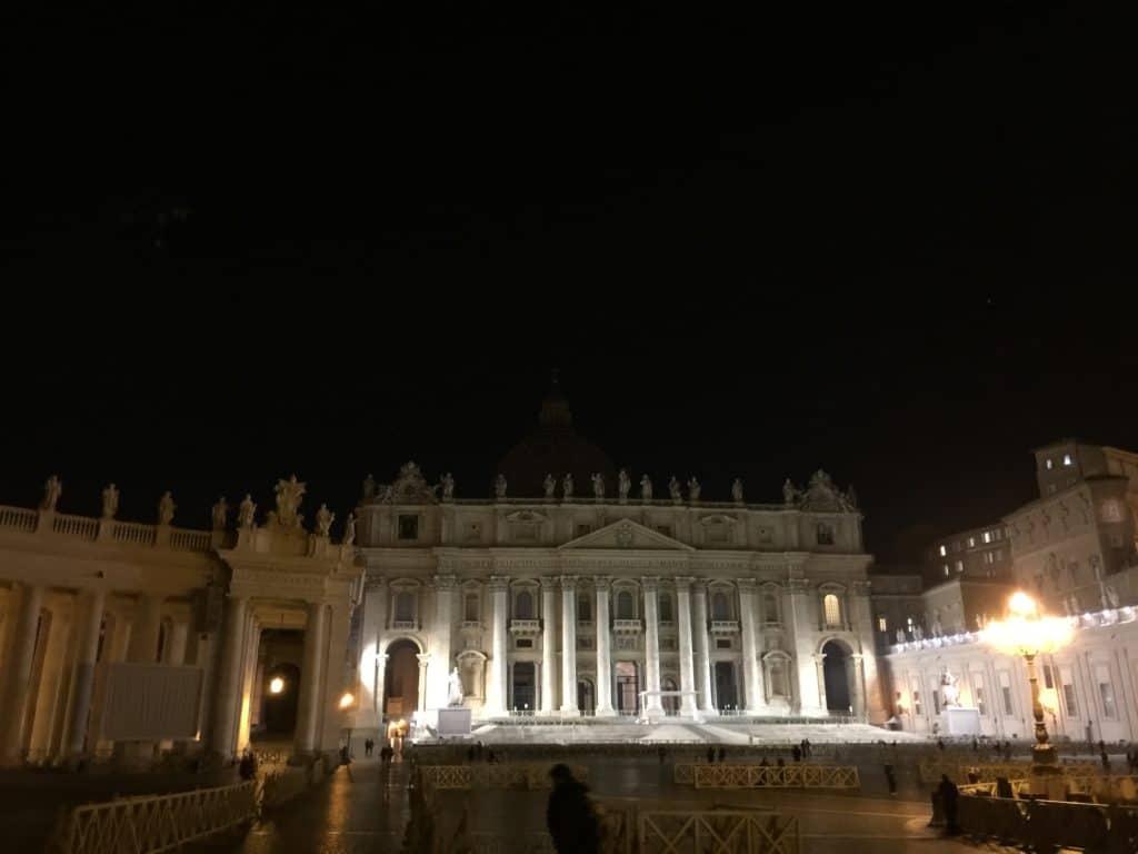 Vatican lights