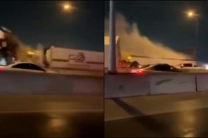 car pile up Fort Worth videos
