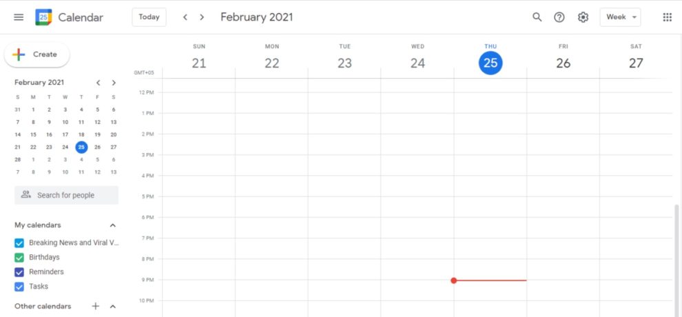 Google Calendar sync error