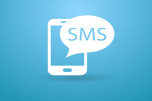 Sent as SMS via server Text receipt