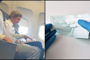 John kerry without mask american airlines flight