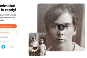 MyHeritage app download link make pictures move smile