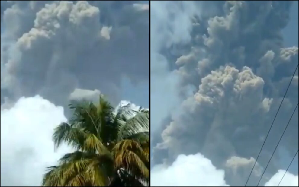 video La Soufriere volcano