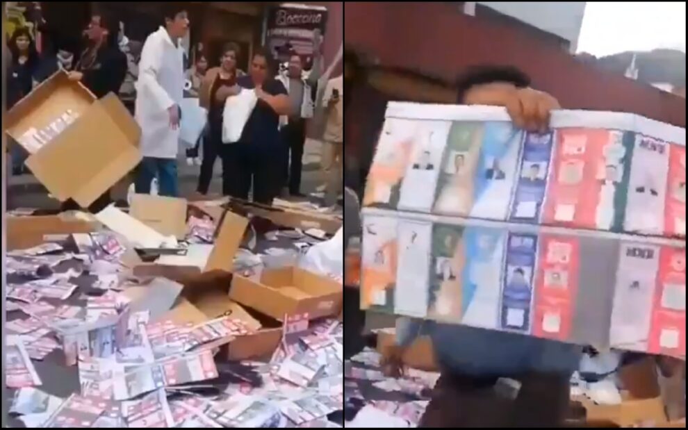 video Bolivia Evo Morales ballots van