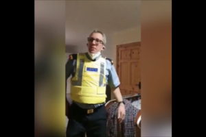 Irish police gardai raid pat sweeney church video