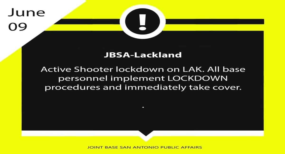 Active shooter joint base antonio