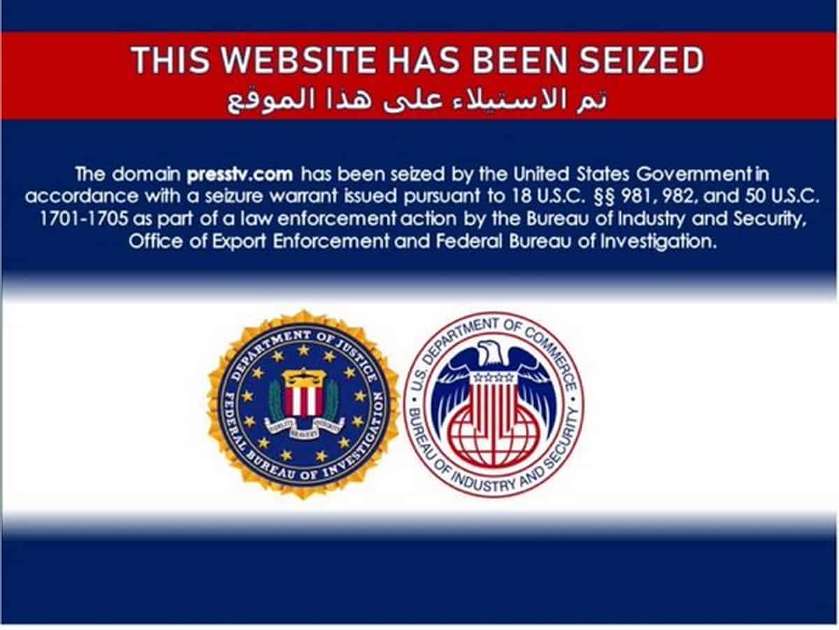 iran press tv domain seized
