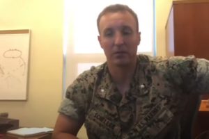 Video before Marine was relieved of duty marine commander Stuart Scheller