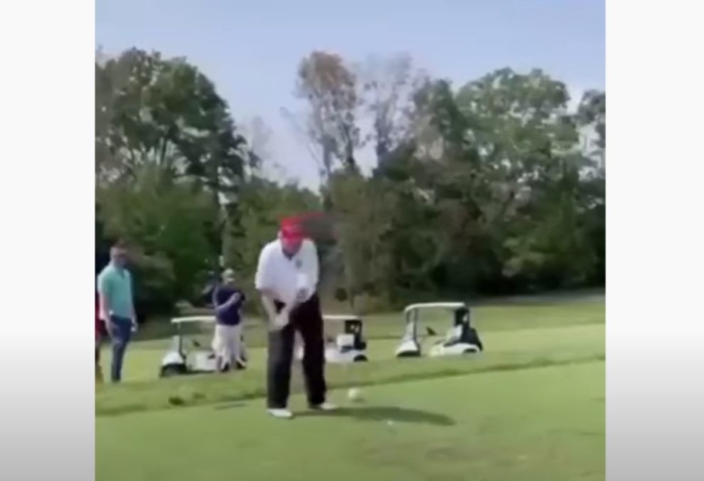 trump You think Biden can hit a ball like that golf