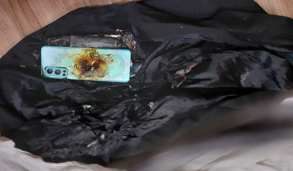 OnePlus Nord 2 fire exploded