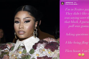 Nicki Minaj Twitter jail suspended account