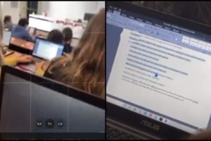 student stealing iOS 15 notes