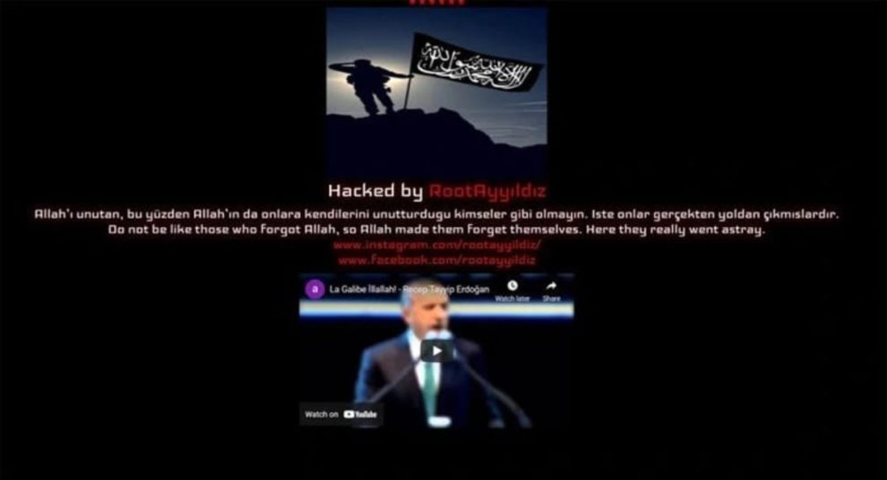 action.donaldjtrump.com Trump website defaced hacked turkish