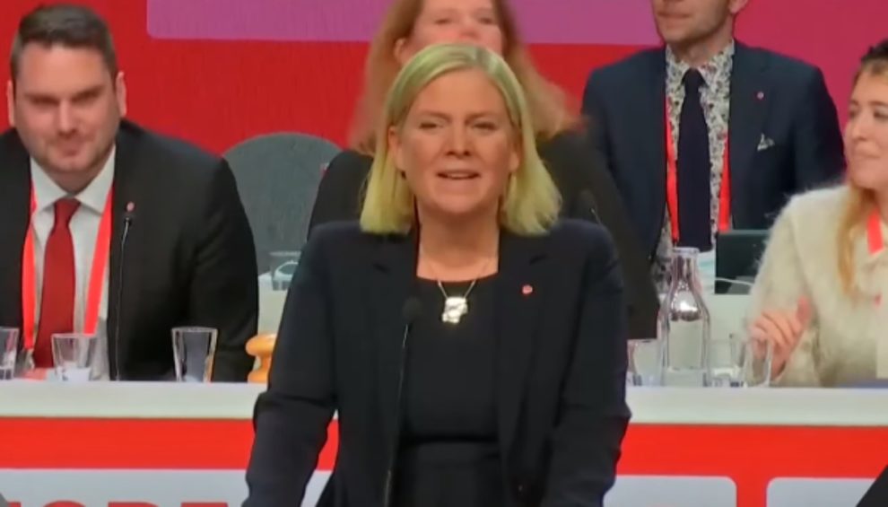 Sweden prime minister Andersson resigned