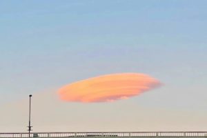 Lenticular clouds UFO Beijing