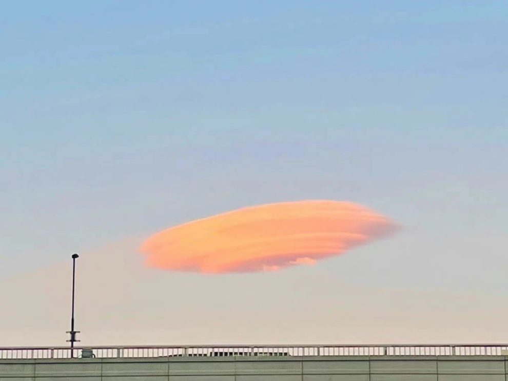 Lenticular clouds UFO Beijing