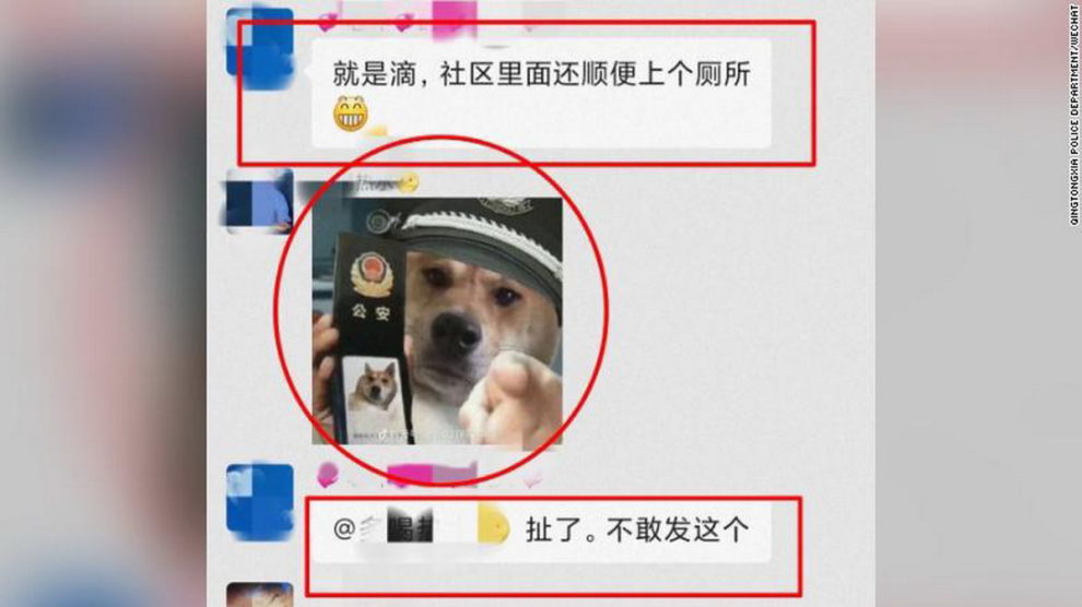 man detained in china 9 days meme dog