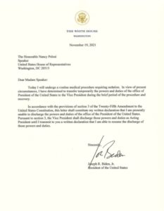 BIden president letter VP Kamala Harris