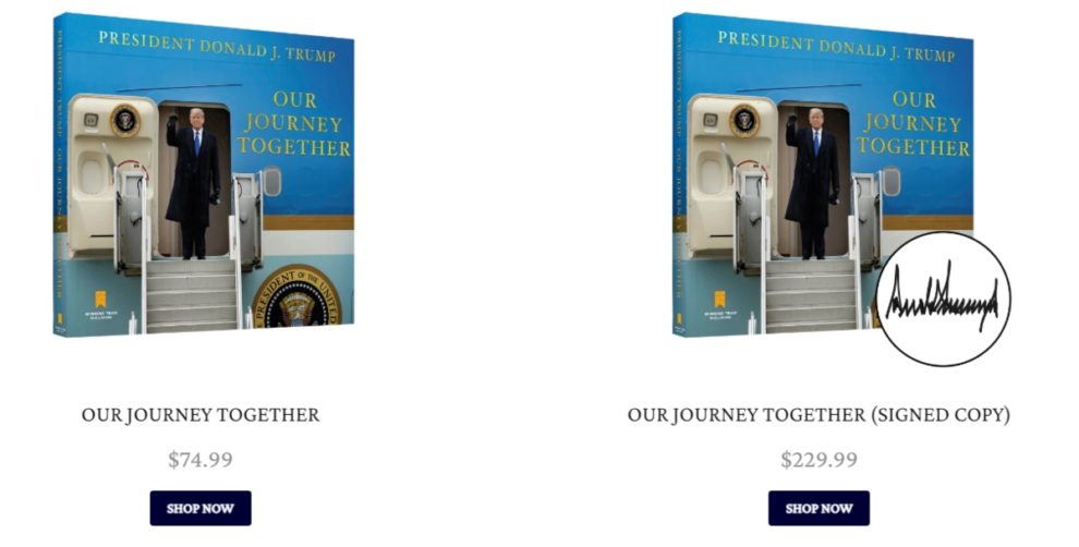 Trump new book Our Journey Together