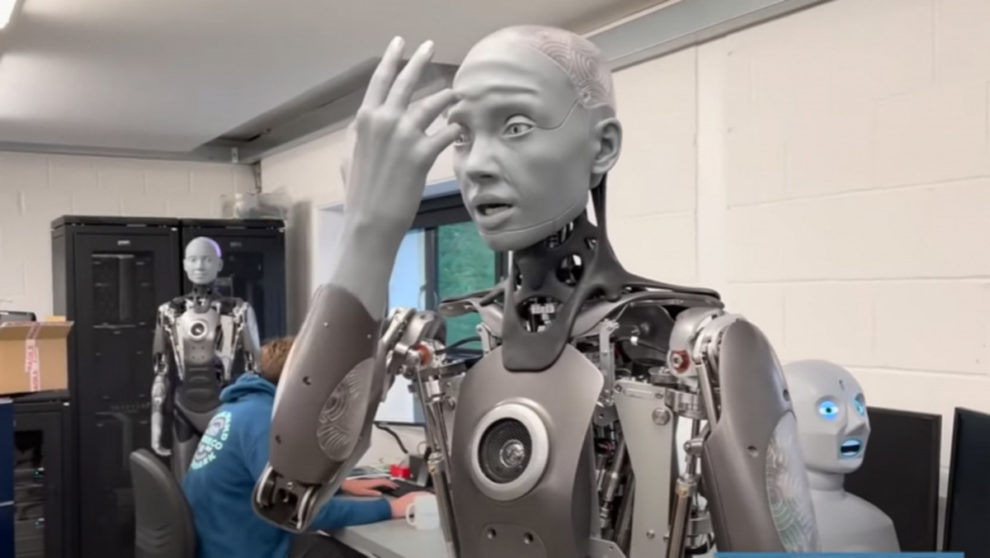 Ameca Humanoid Robot Facial Expressions Are Freaky