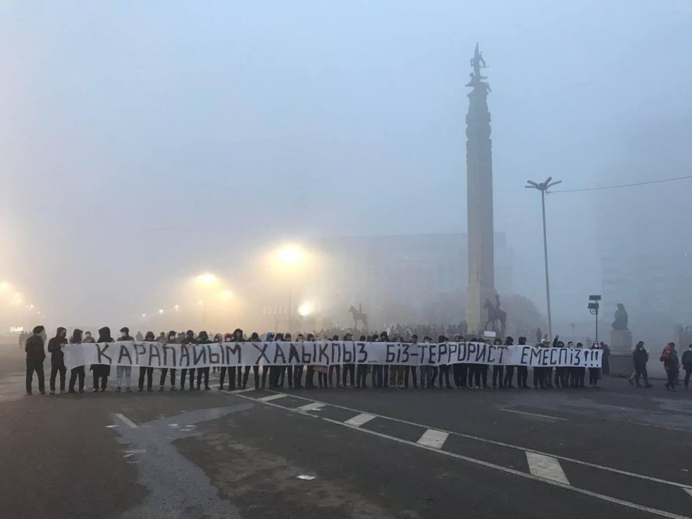 China kazakhstan protesters