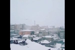 heavy snowfall istanbul