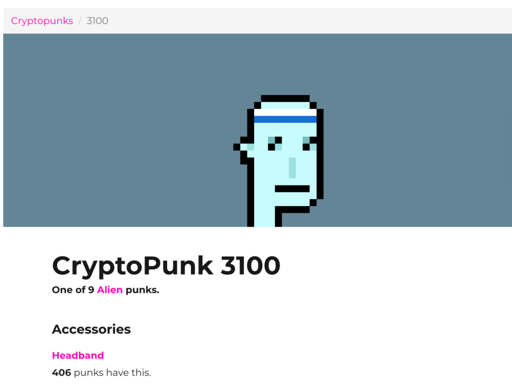 CryptoPunk #3100