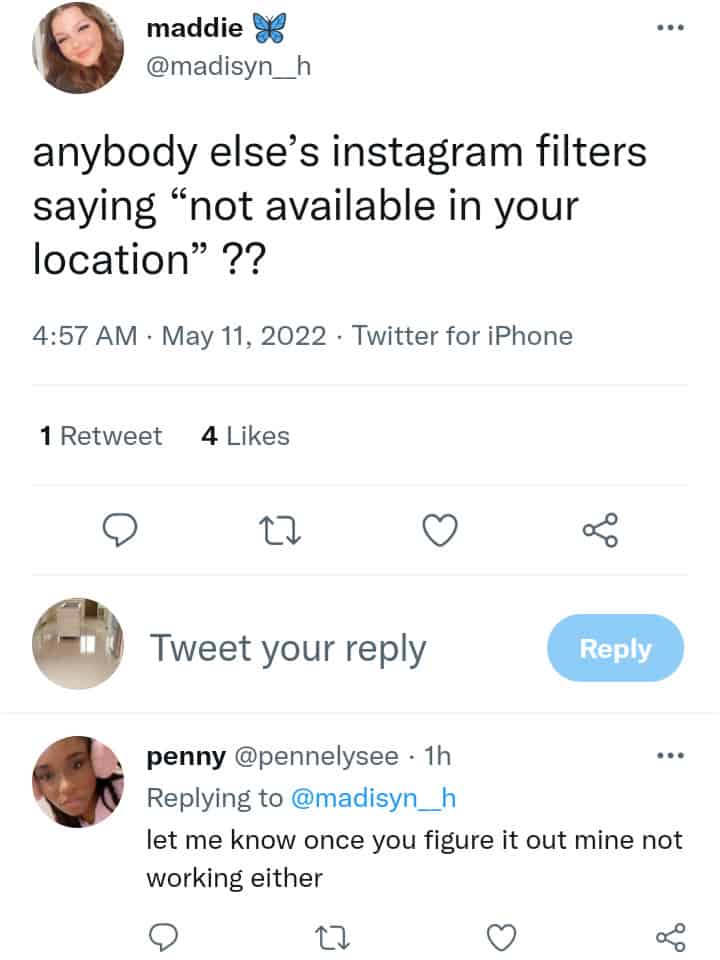 Instagram Filters 'This Effect Is Not Available In Your Location’
