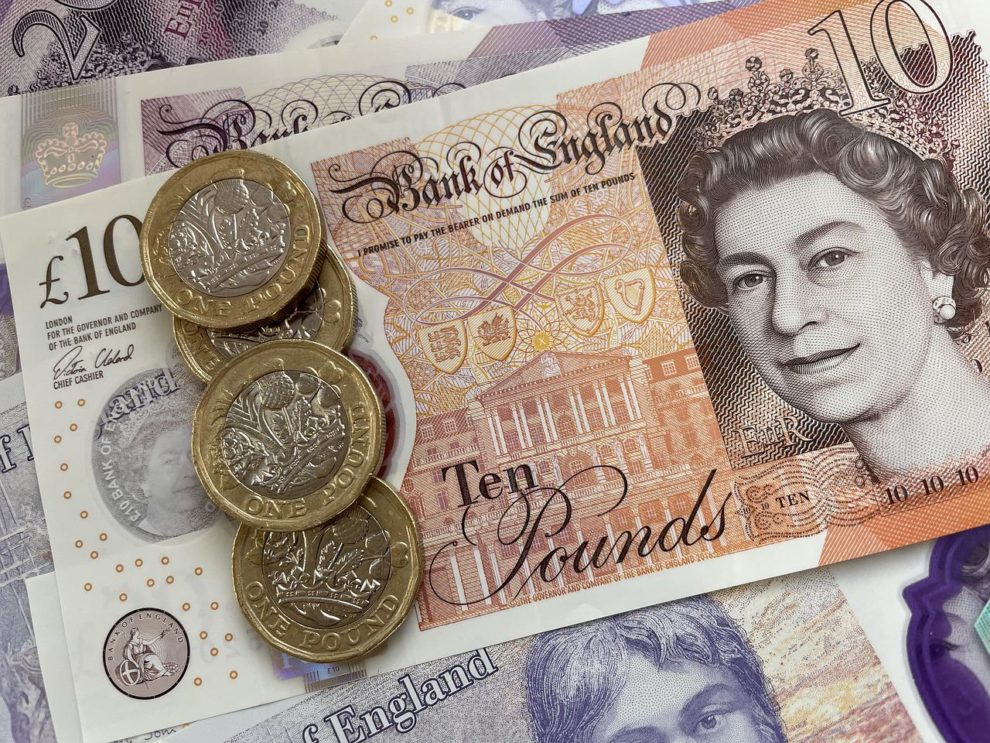 UK pound against the dollar
