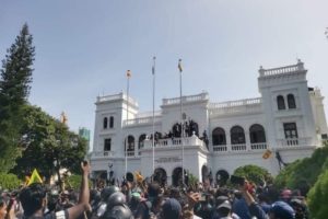 Sri Lanka policeman sacked for playing piano while president fled