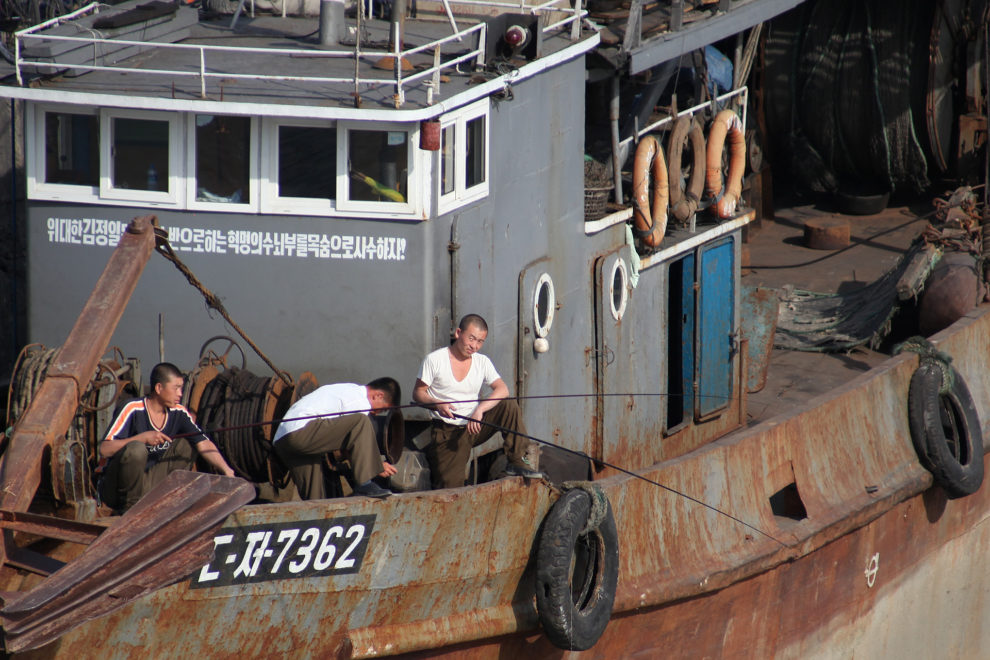 Russian North Korean fishermen