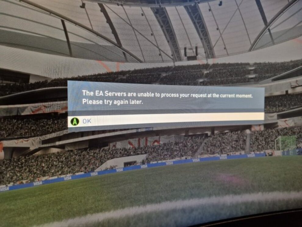 The EA servers are unable to process your request error