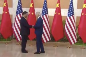 Chinese Delegation Member Shoves US Journalist At Xi-Biden Meeting
